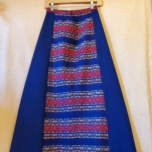 Vintage MAXI Tapestry Skirt 60s 70s Boho Hippie
